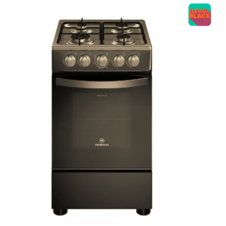 Cocina a Gas 4 Platos Mademsa LimpiaFácil y Parrillas de Alambrón FM4IP Negra